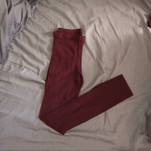 Maroon leggings